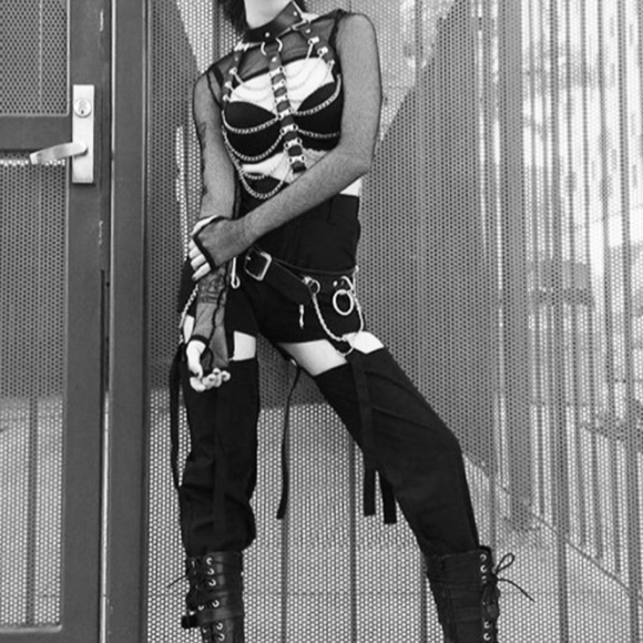 Lip Service Fishnet Bolero Shrug - Picture 3 of 9